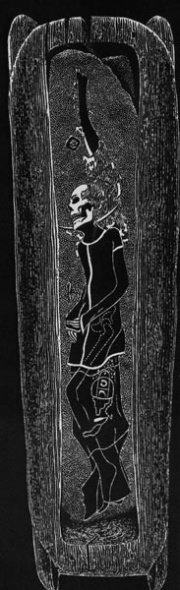 Прорисовка женской мумии в колоде